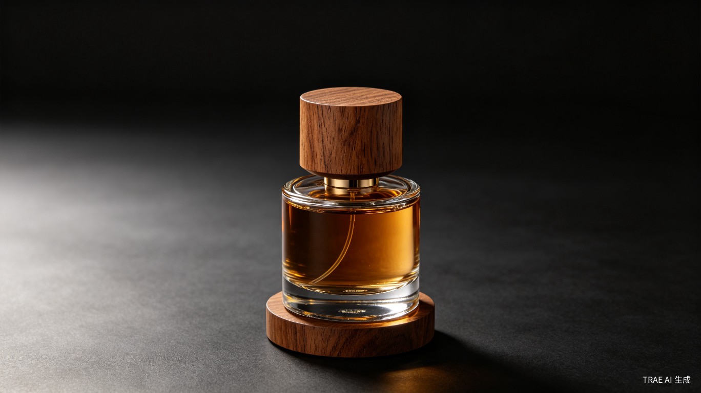 Perfume wooden cap